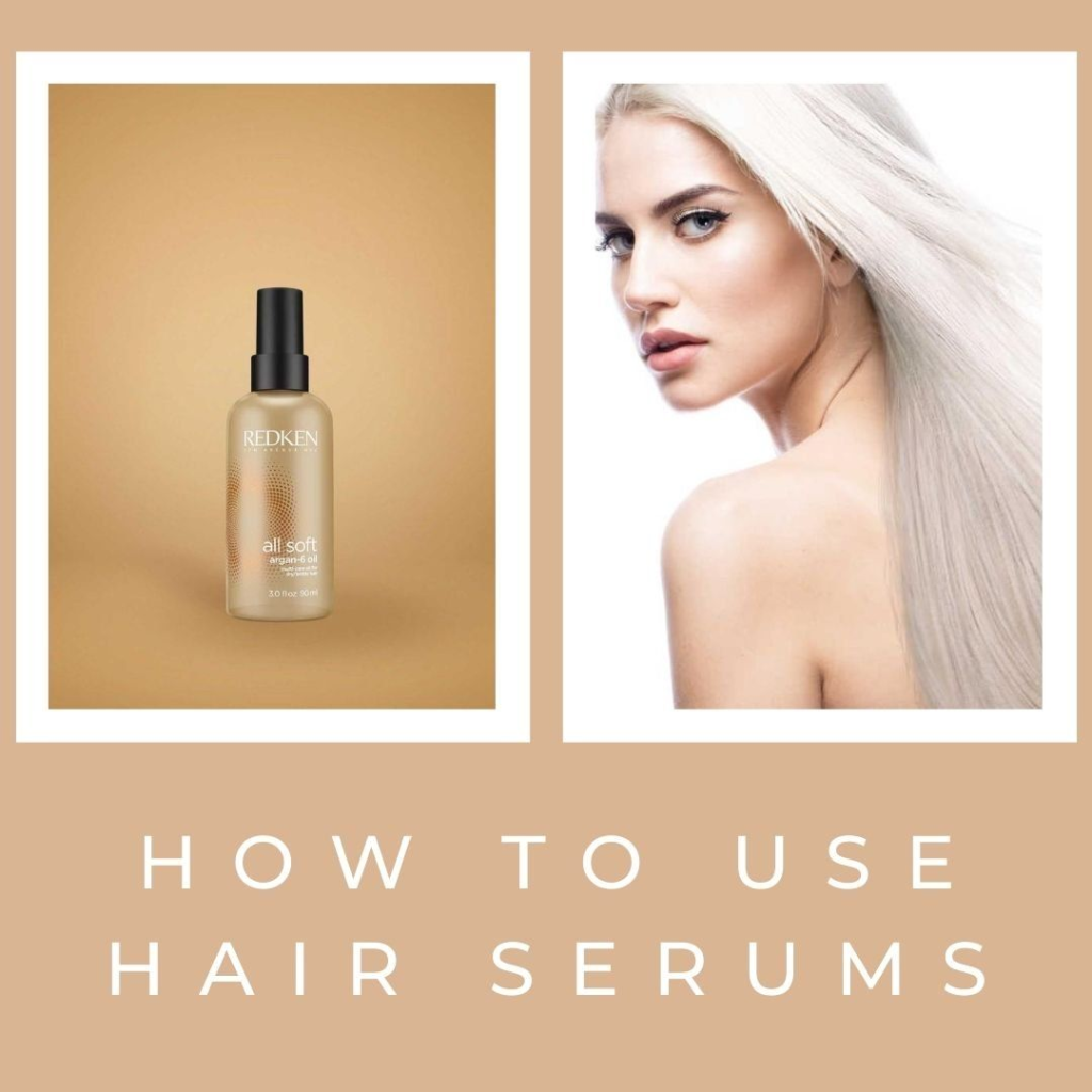 how to use hair serums for smooth and shiny finish